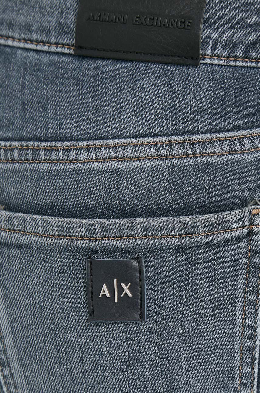 Armani Exchange Kavbojke ženski siva barva - Pepit.si