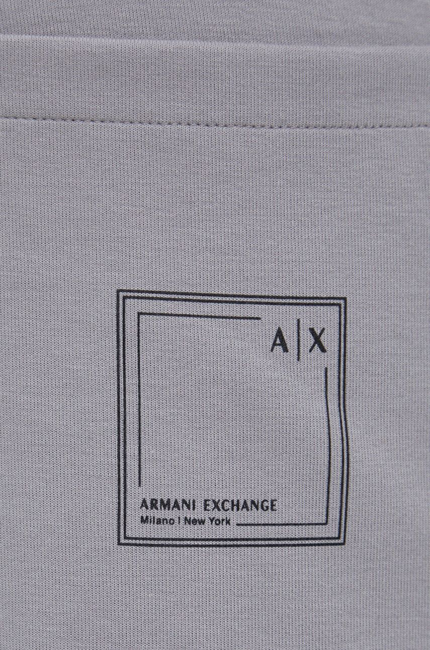 Armani Exchange Kratke hlače moški siva barva - Pepit.si