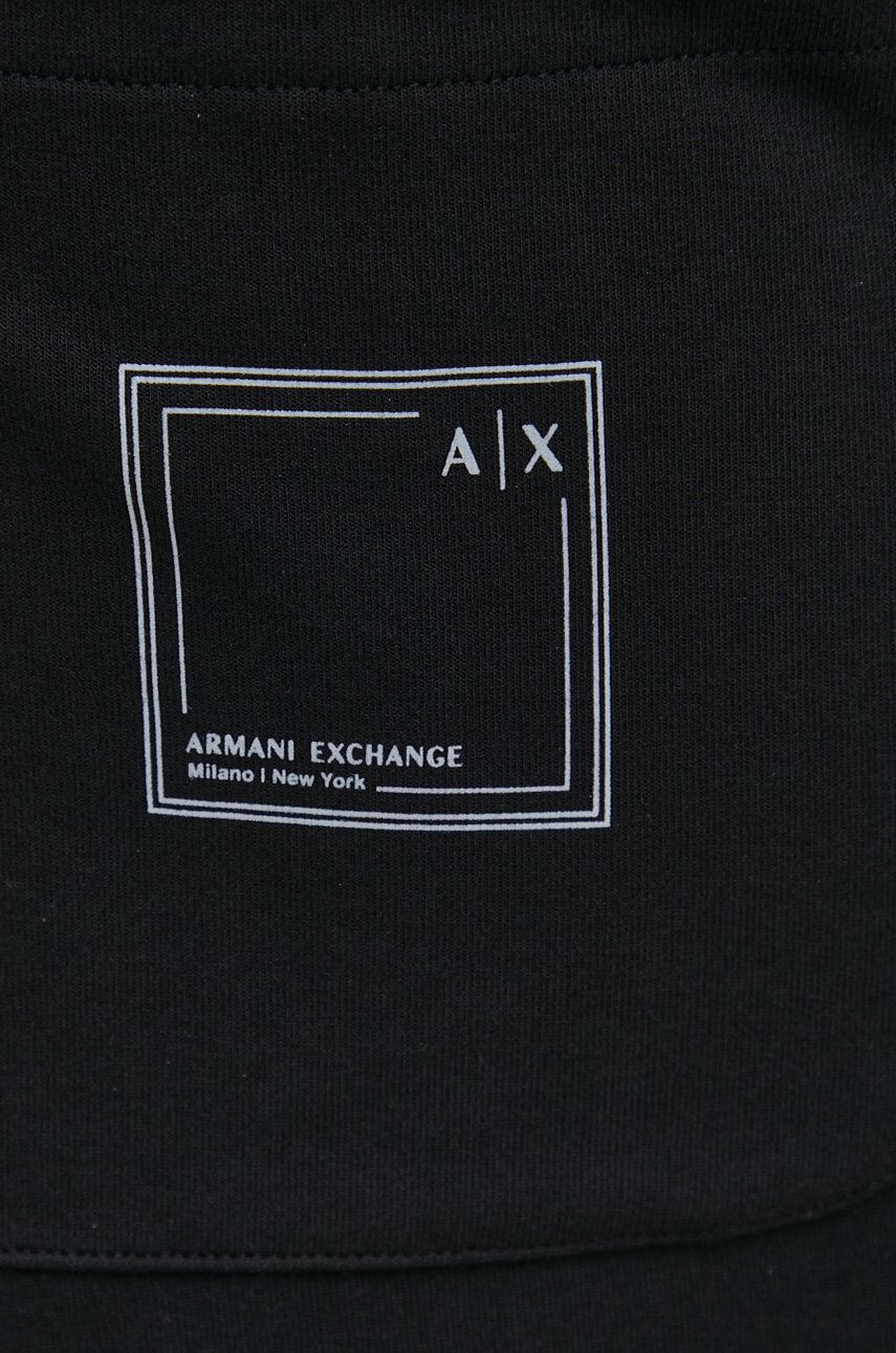 Armani Exchange Kratke hlače moški črna barva - Pepit.si