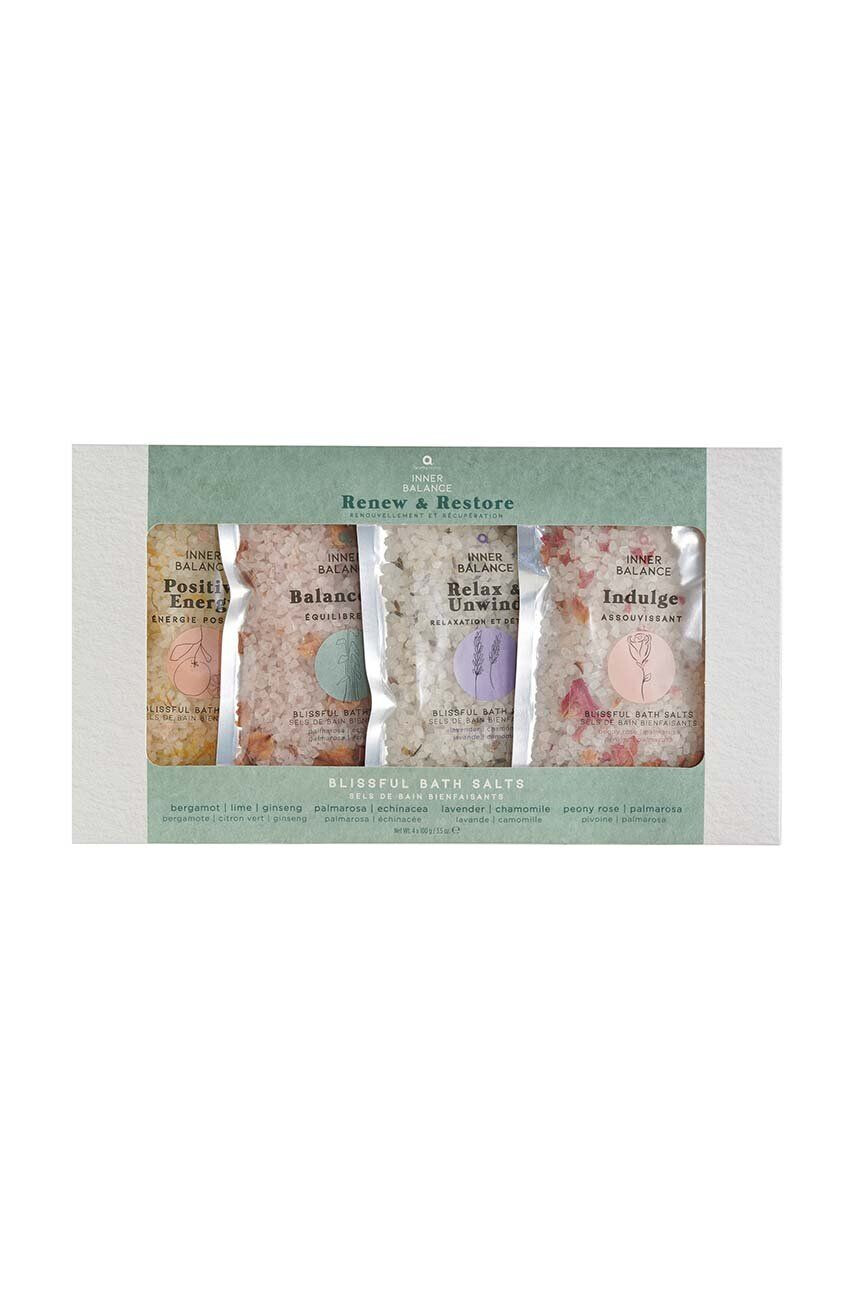 Aroma Home Komplet soli za kopel Inner Balance Renew and Restore Bath Salts Set 4-pack - Pepit.si