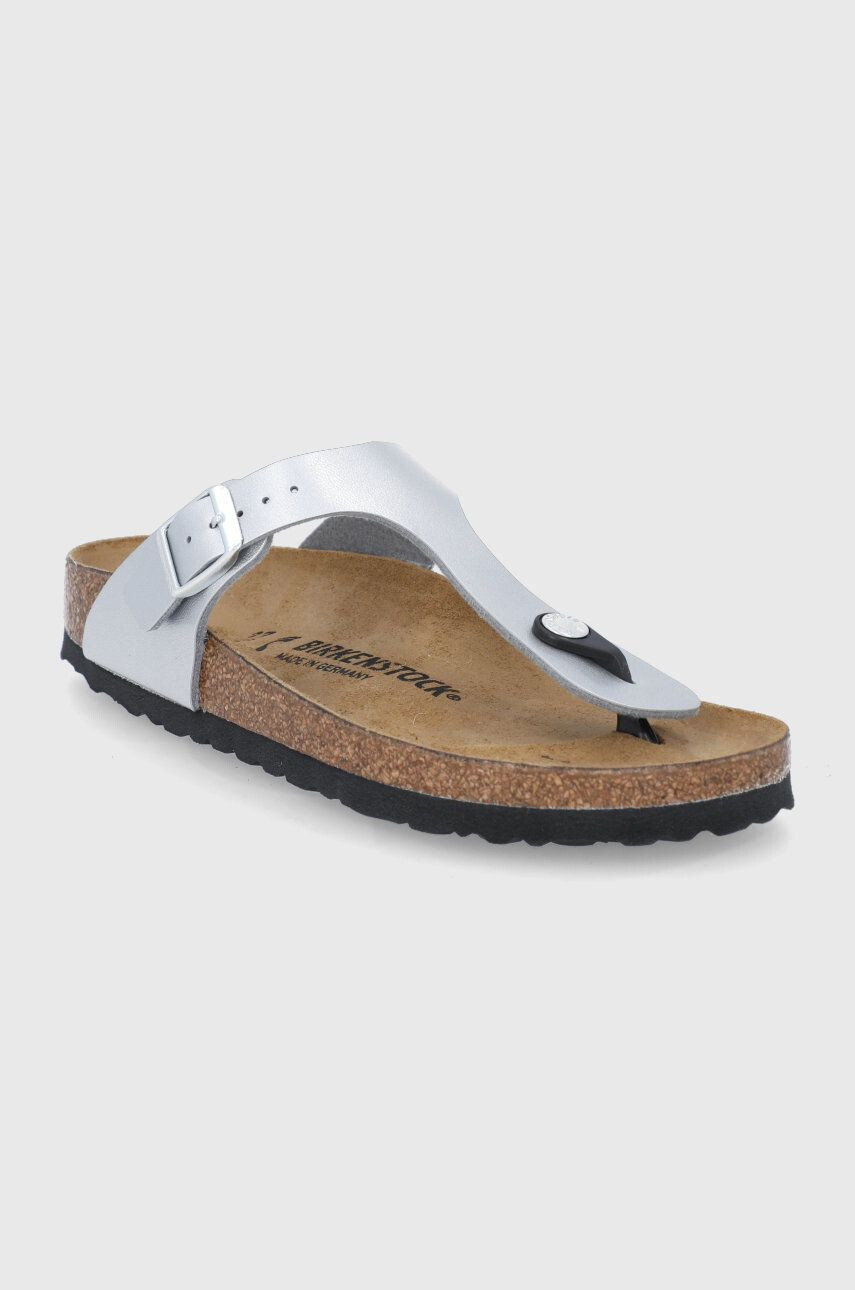 Birkenstock Japonke Gizeh ženske oranžna barva 1025599 - Pepit.si