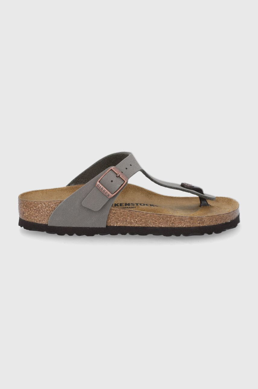 Birkenstock Japonke Gizeh ženske zelena barva 1025457 - Pepit.si