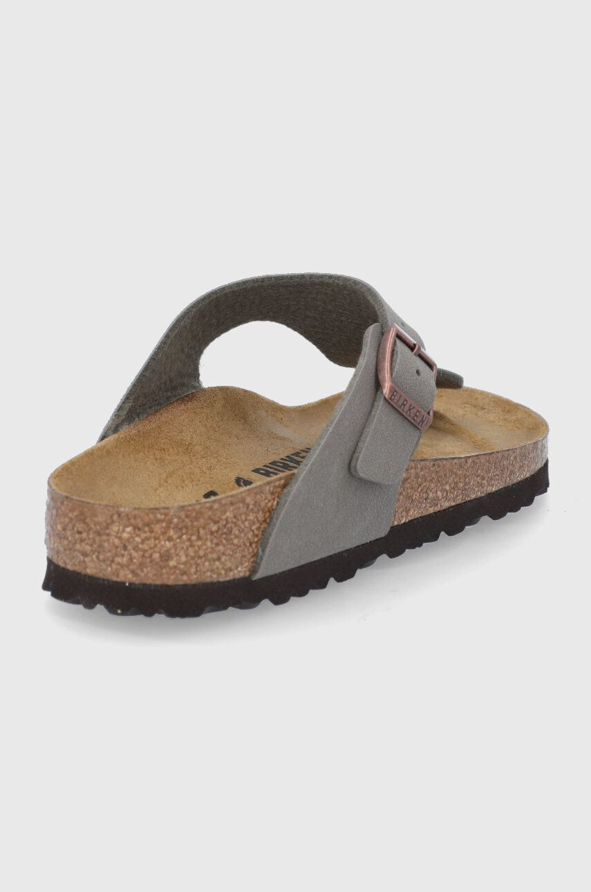 Birkenstock Japonke Gizeh ženske zelena barva 1025457 - Pepit.si