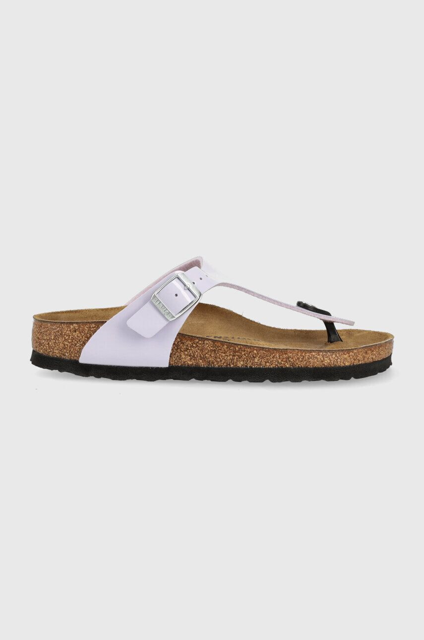 Birkenstock Japonke Gizeh ženske vijolična barva 1025369 - Pepit.si