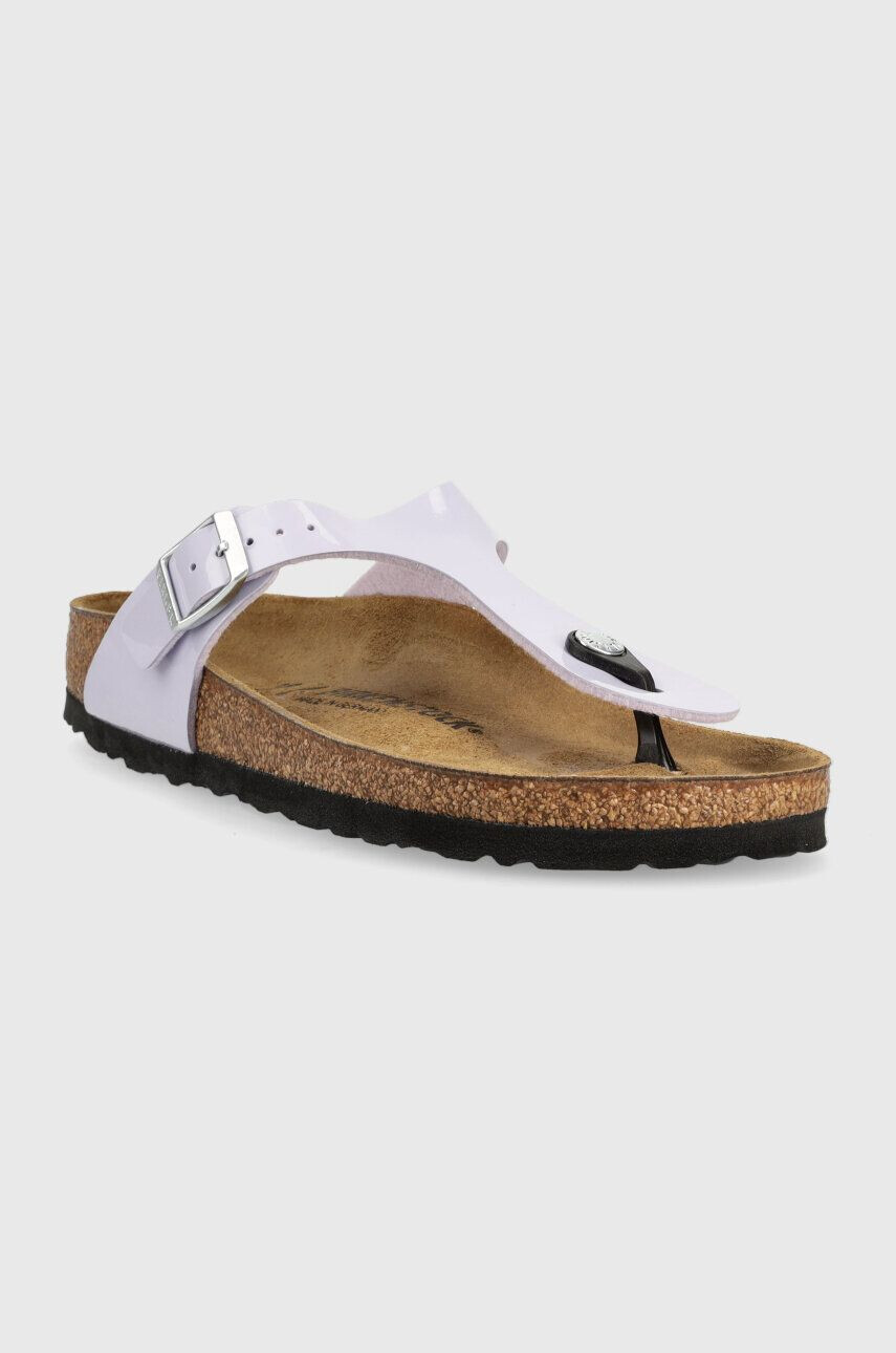 Birkenstock Japonke Gizeh ženske vijolična barva 1025369 - Pepit.si