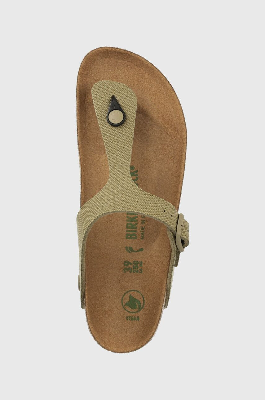 Birkenstock Japonke Gizeh Rivet Logo ženske rumena barva 1024096 - Pepit.si