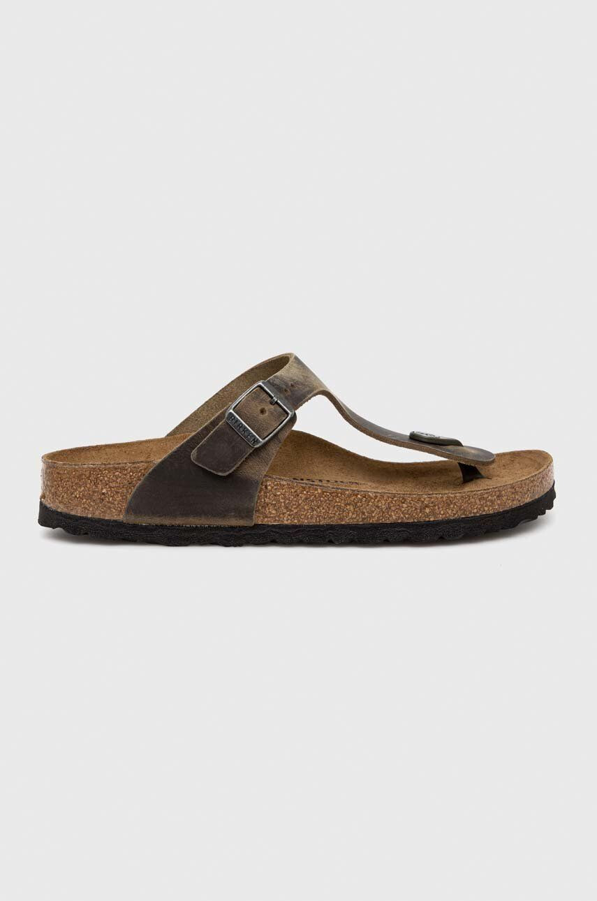 Birkenstock Japonke iz semiša GIZEH - Pepit.si