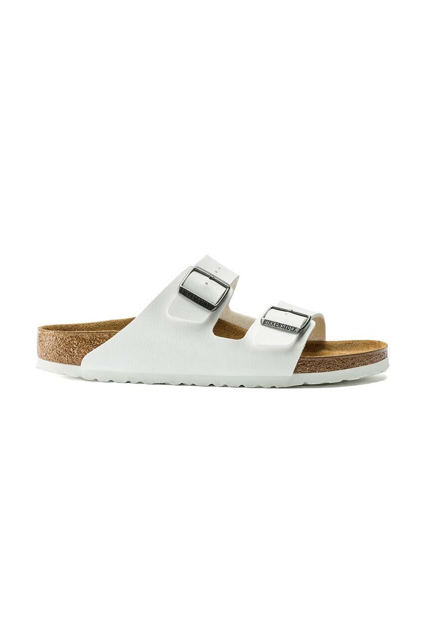 Birkenstock Natikači Arizona ženski bela barva 552683 - Pepit.si