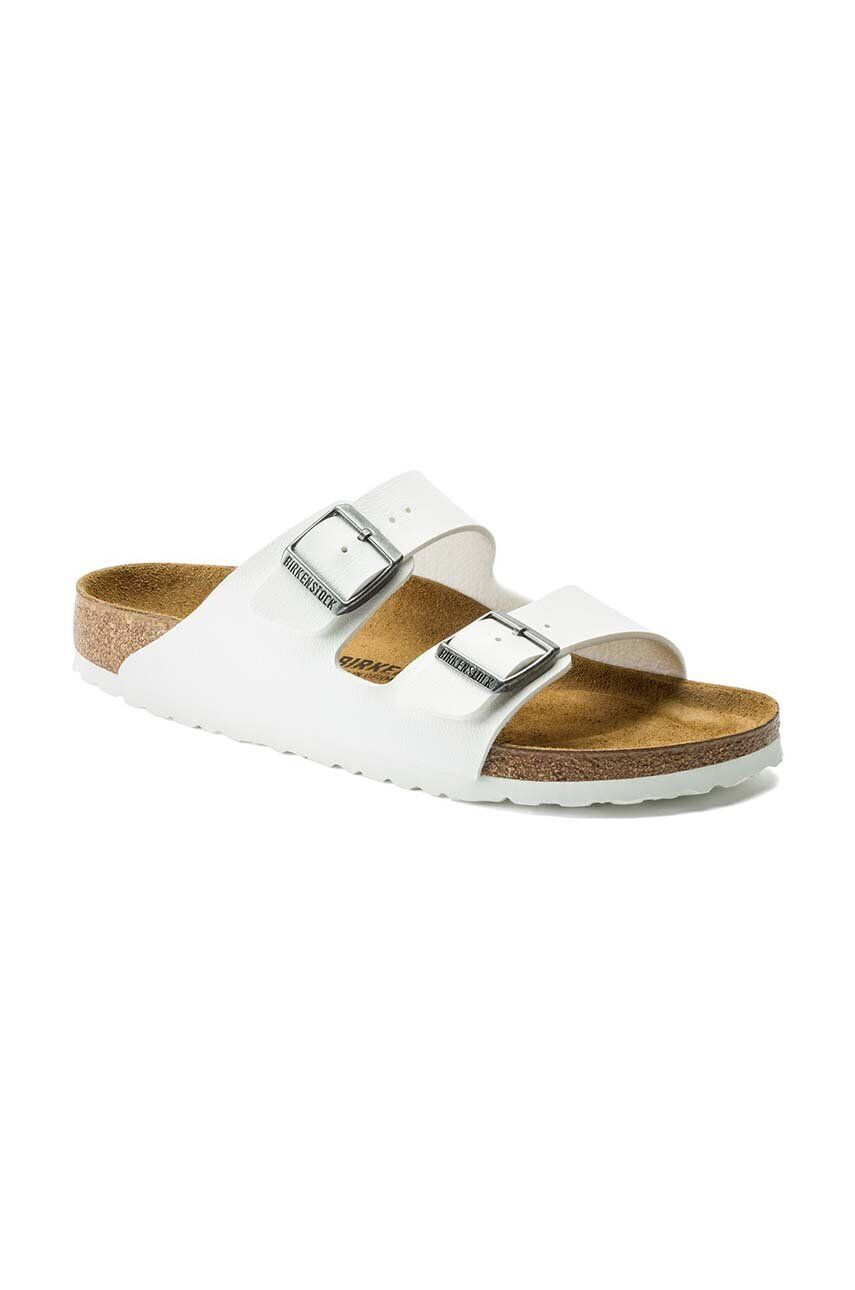 Birkenstock Natikači Arizona ženski bela barva 552683 - Pepit.si