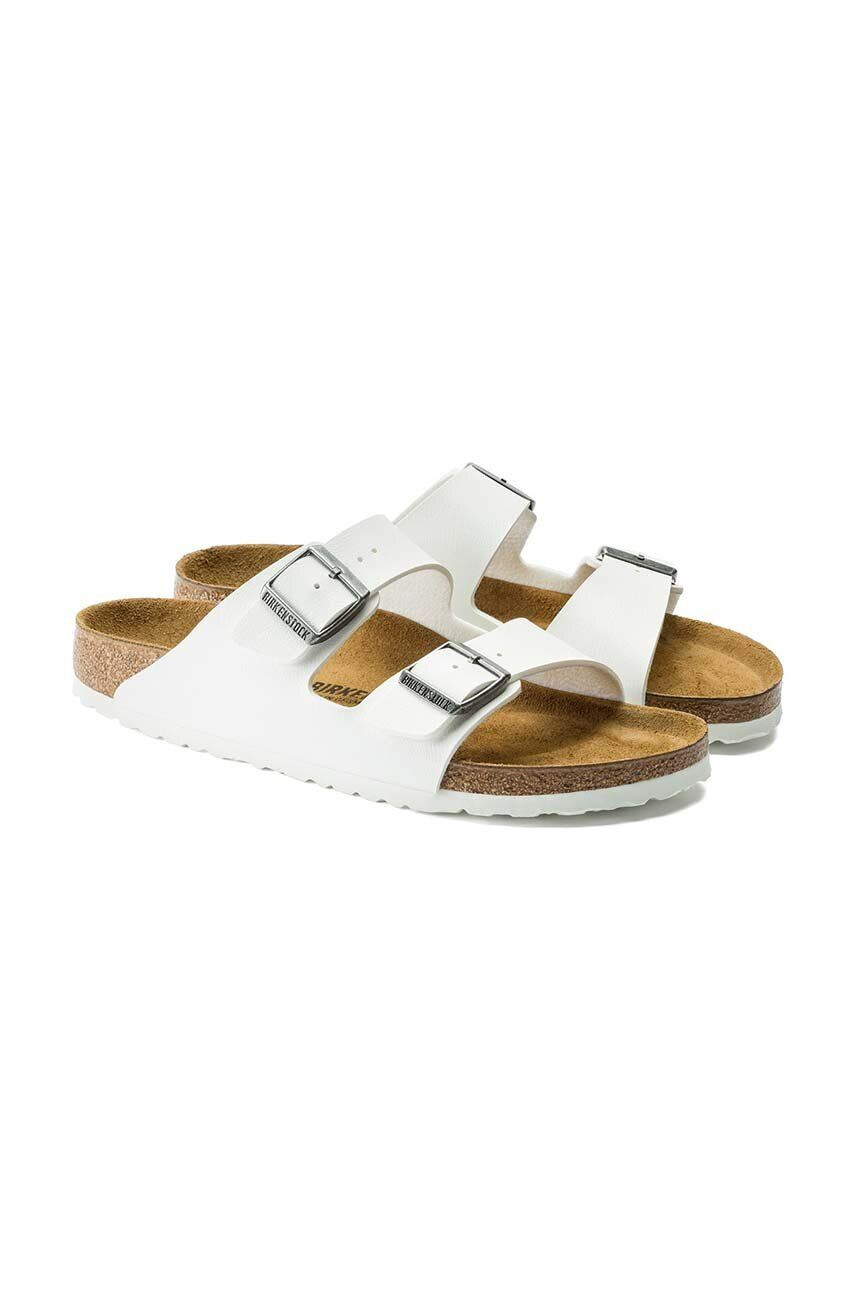 Birkenstock Natikači Arizona ženski bela barva 552683 - Pepit.si