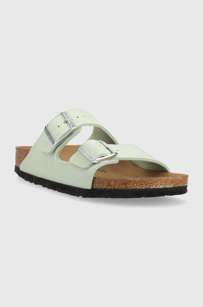 Birkenstock Natikači Arizona ženski zelena barva 1024092 - Pepit.si