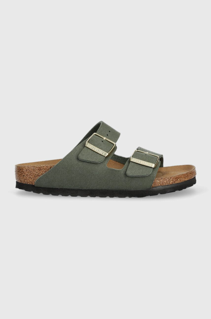 Birkenstock Natikači Arizona ženski zelena barva 1025477 - Pepit.si