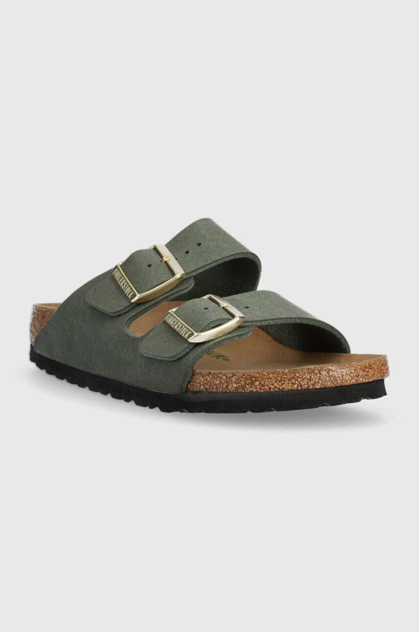 Birkenstock Natikači Arizona ženski zelena barva 1025477 - Pepit.si