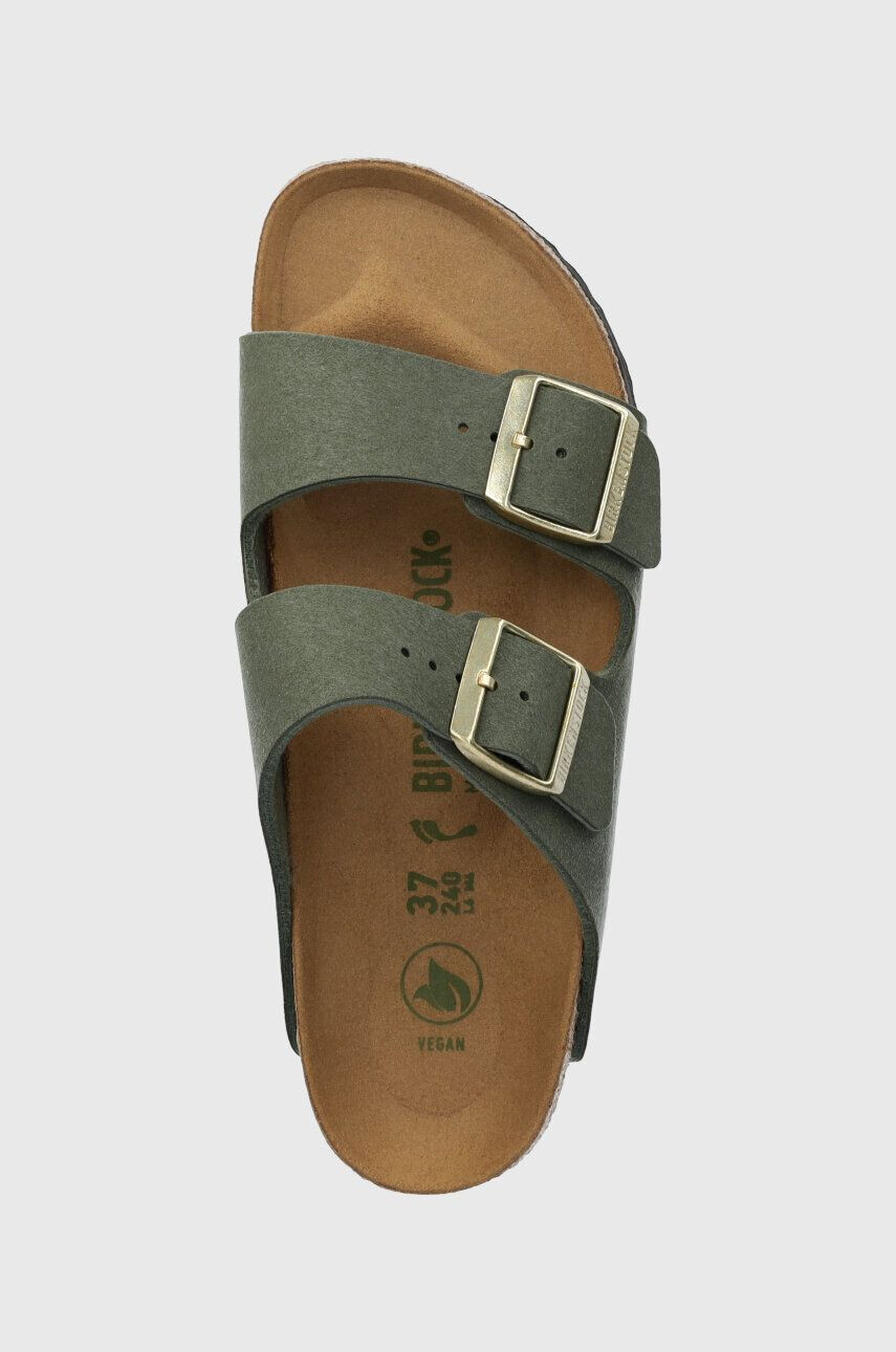 Birkenstock Natikači Arizona ženski zelena barva 1025477 - Pepit.si