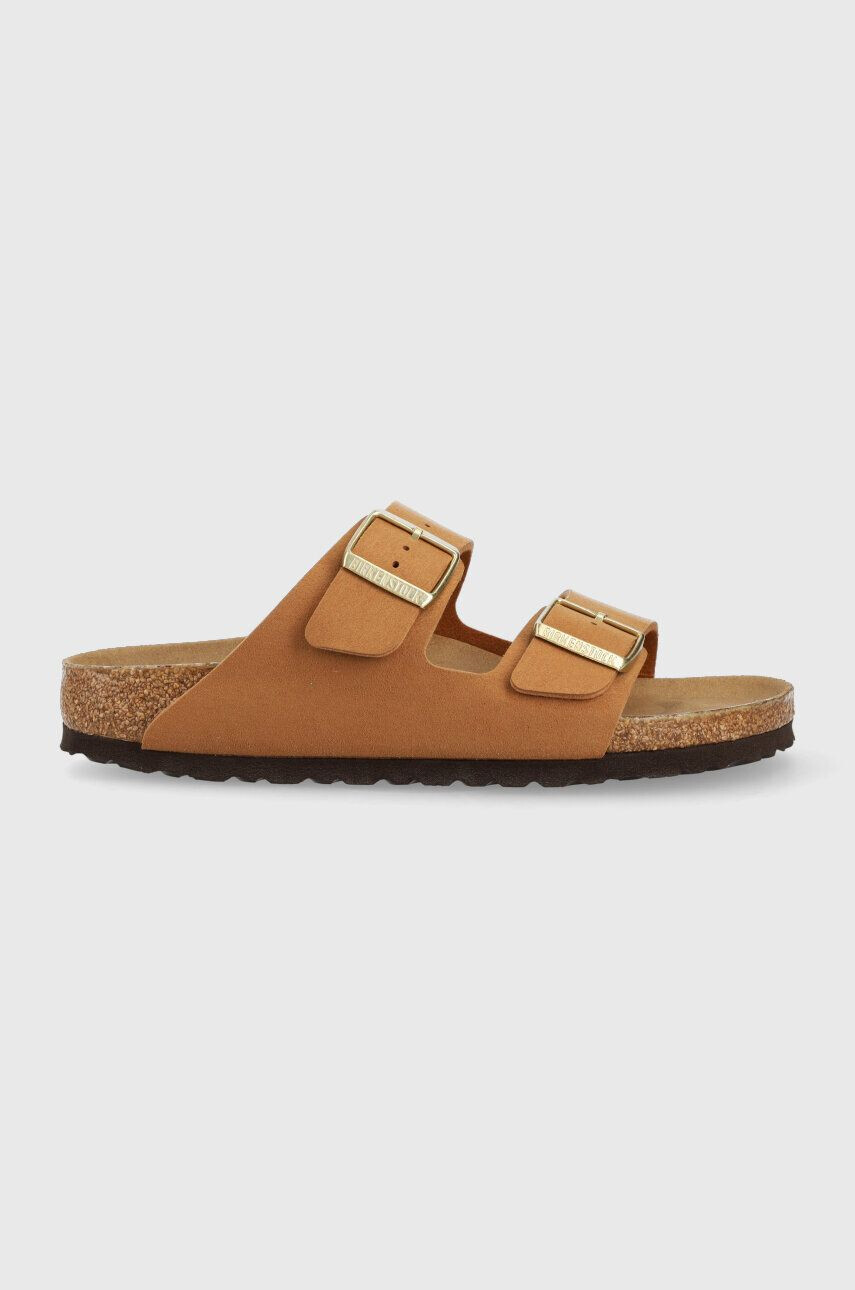 Birkenstock Natikači Arizona ženski rjava barva 1024015 - Pepit.si