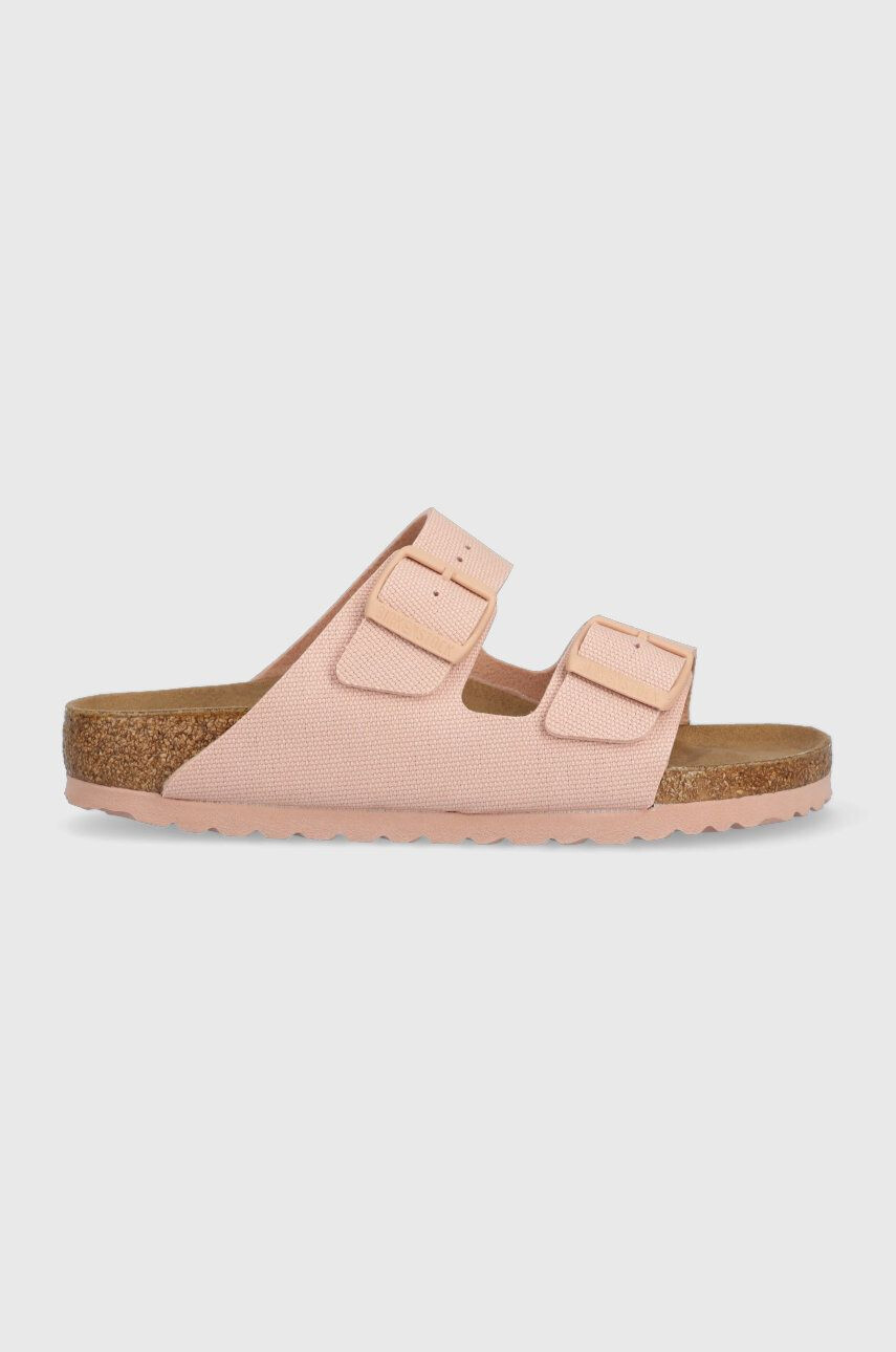 Birkenstock Natikači ARIZONA RIVET LOGO ženski roza barva 1021473 - Pepit.si