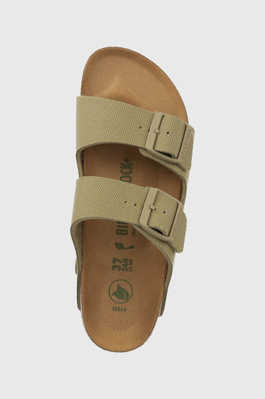 Birkenstock Natikači Arizona Rivet Logo ženski zelena barva 1024065 - Pepit.si