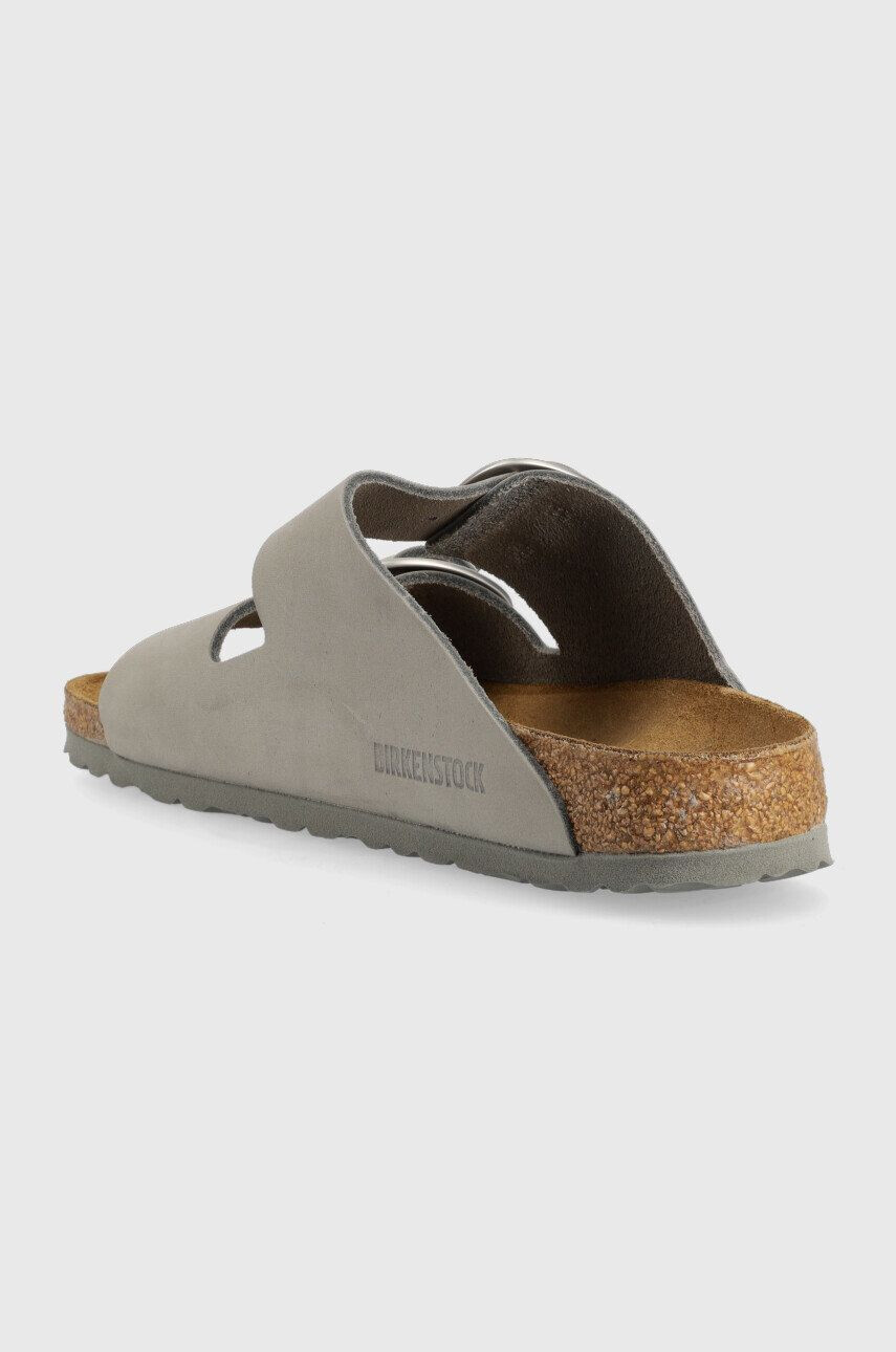 Birkenstock Natikači iz semiša Arizona Big Buckle ženski siva barva - Pepit.si