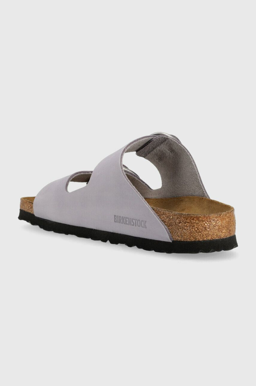 Birkenstock Natikači iz semiša Arizona Big Buckle ženski vijolična barva 1024090 - Pepit.si