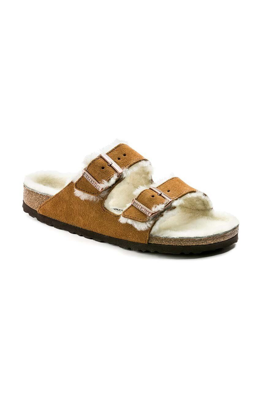 Birkenstock natikači iz semiša Arizona Shearling - Pepit.si