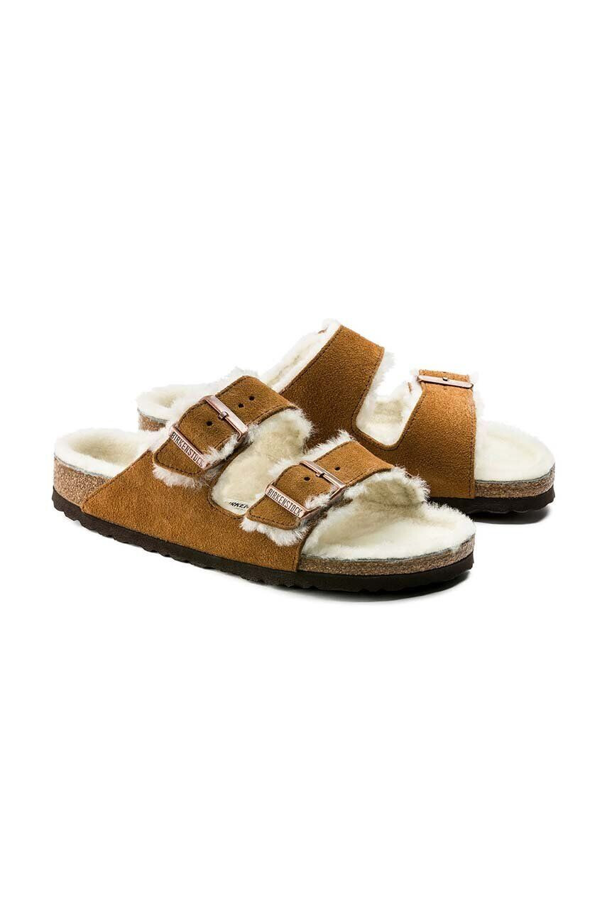 Birkenstock natikači iz semiša Arizona Shearling - Pepit.si