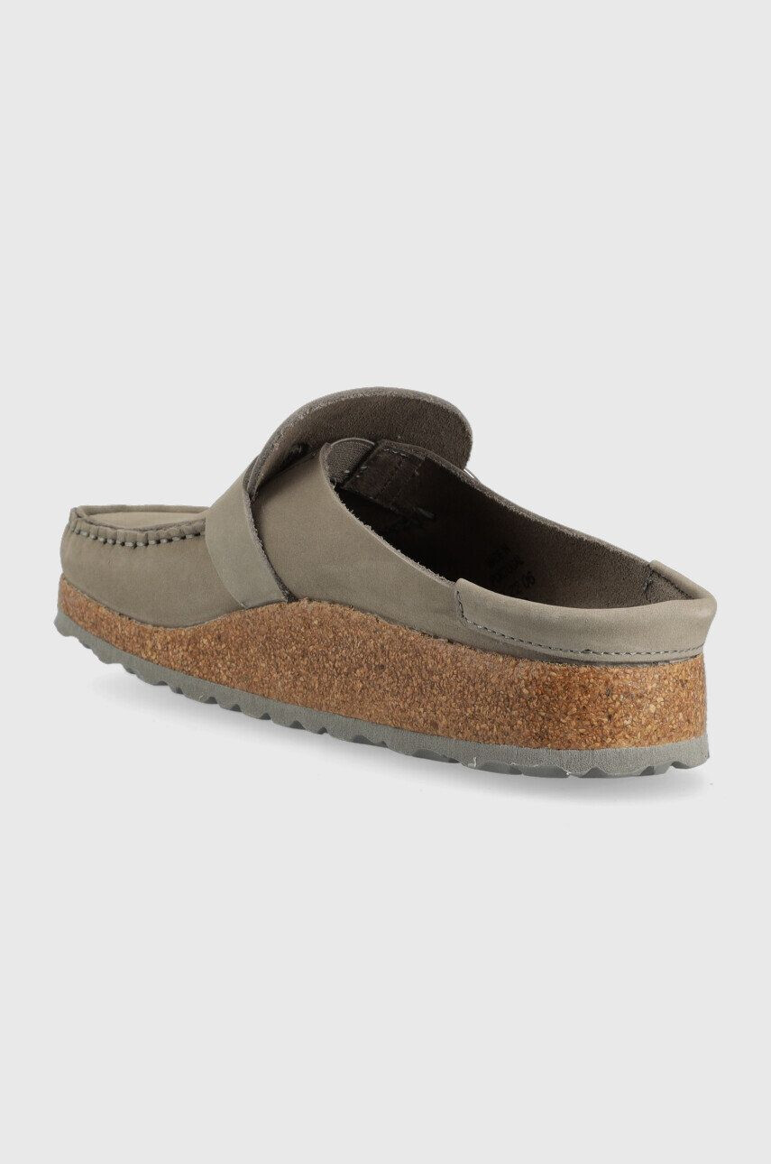 Birkenstock Natikači iz semiša Buckley ženski siva barva 1023649 - Pepit.si