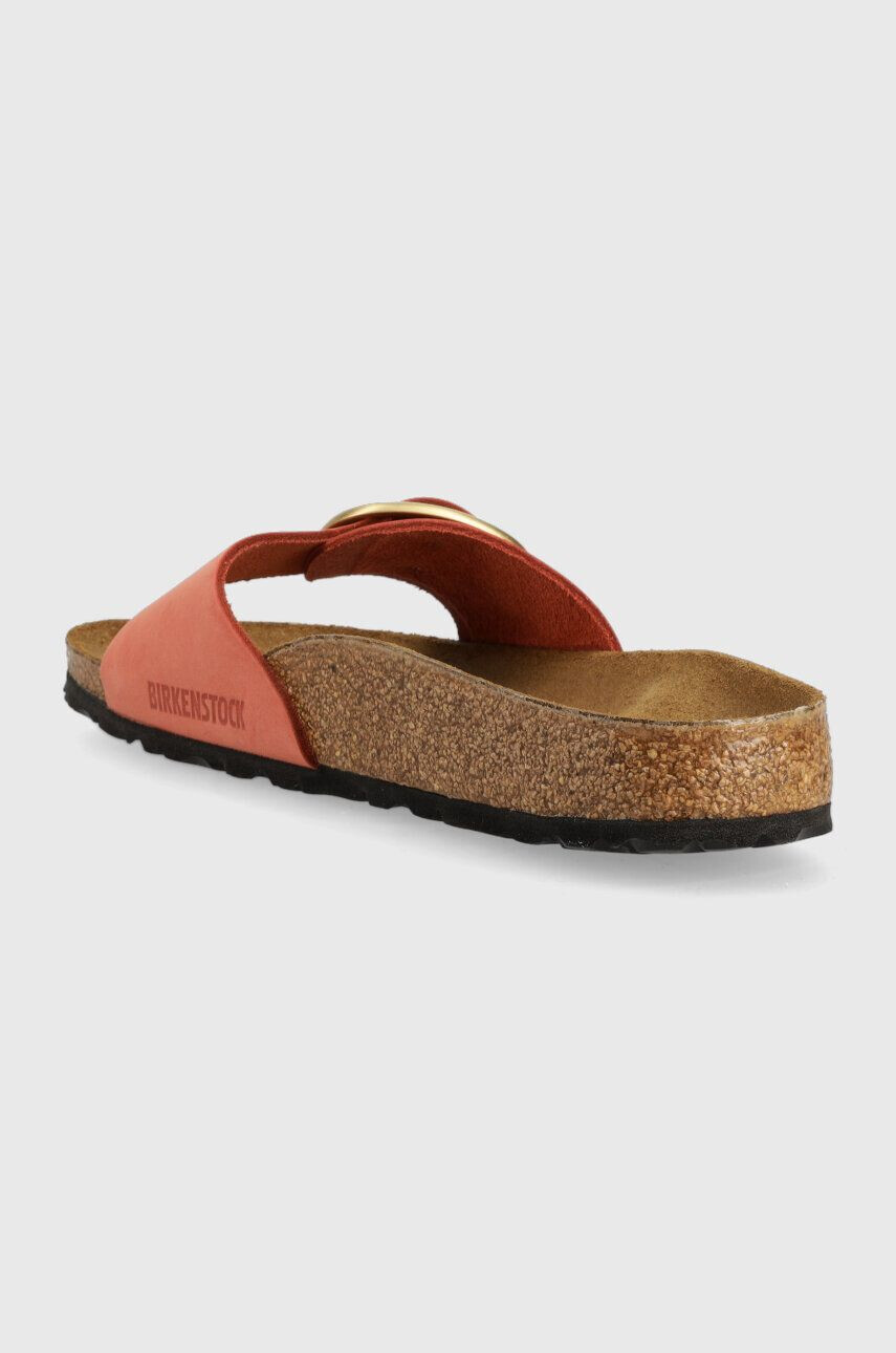 Birkenstock Natikači iz semiša Madrid ženski oranžna barva 1025407 - Pepit.si