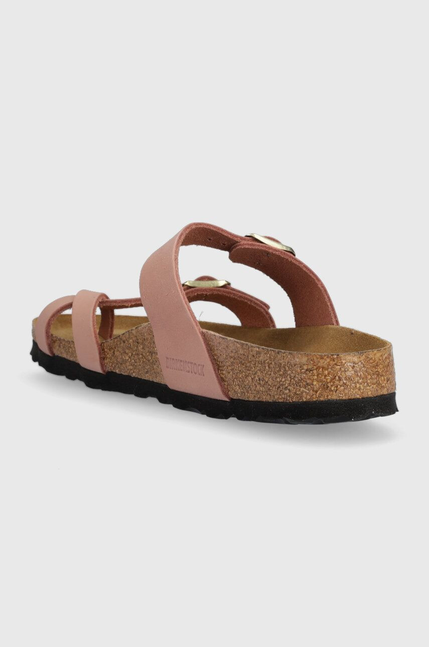 Birkenstock Natikači iz semiša Mayari SFB ženski roza barva 1024049 - Pepit.si