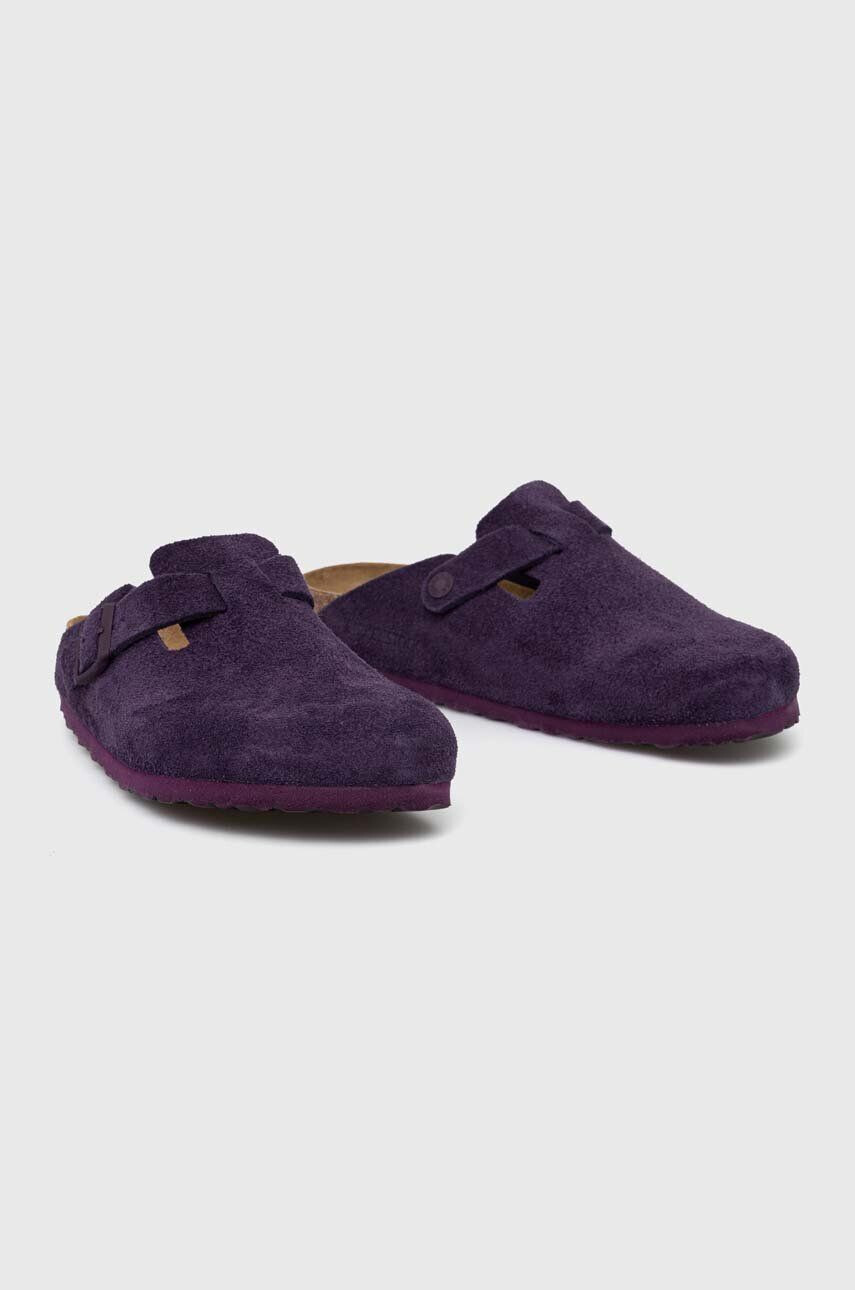 Birkenstock Natikači iz semiša X PAPILLIO Arizona ženski vijolična barva 1023542 - Pepit.si