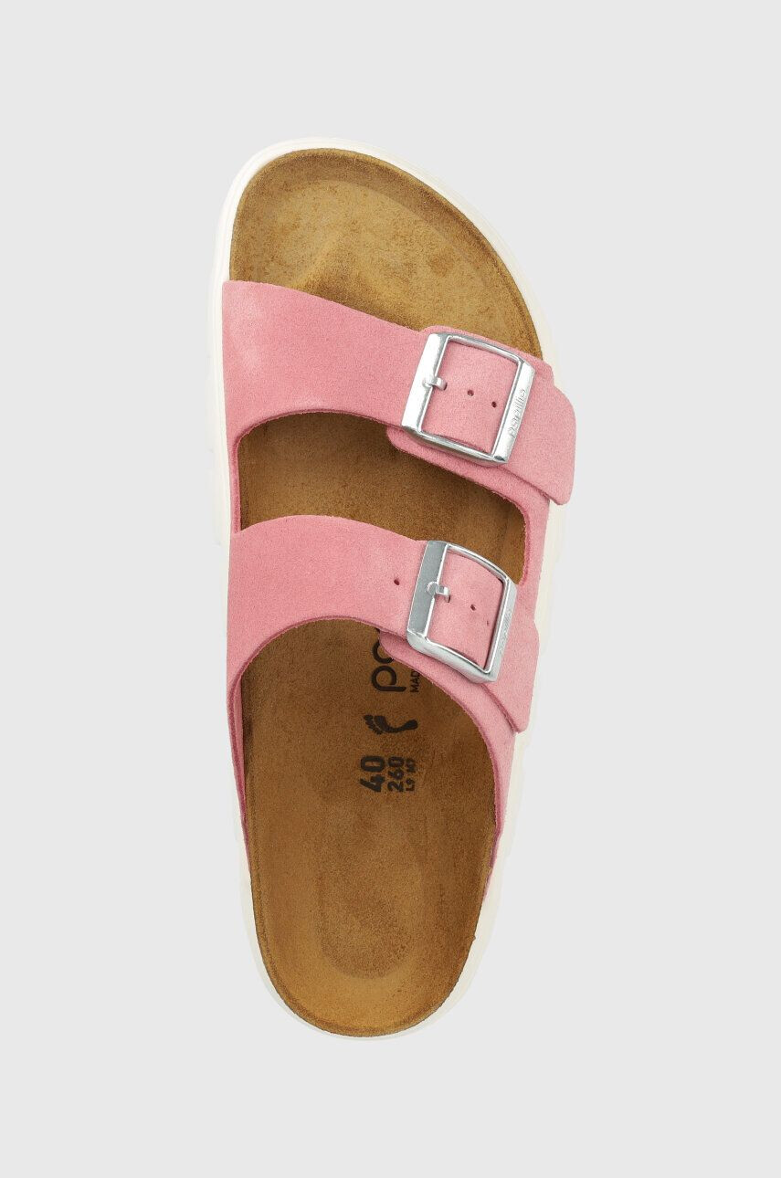 Birkenstock Natikači iz semiša X PAPILLIO Arizona Chunky - Pepit.si