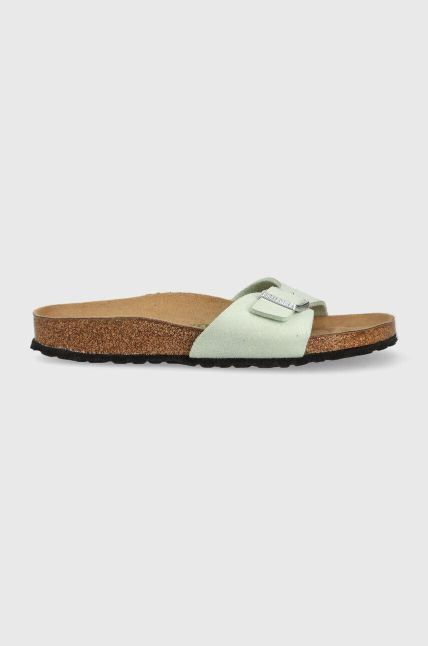 Birkenstock Natikači Madrid ženski zelena barva 1024121 - Pepit.si