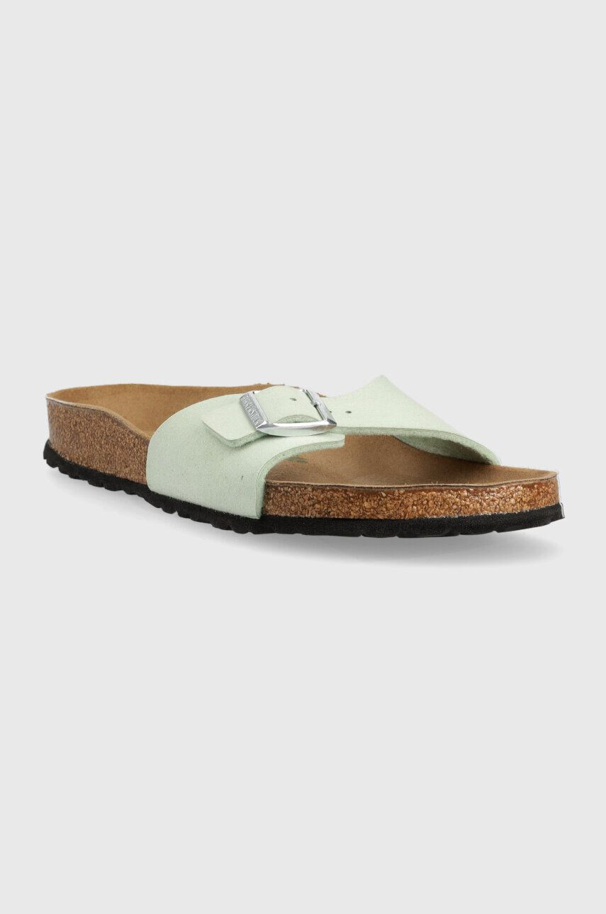 Birkenstock Natikači Madrid ženski zelena barva 1024121 - Pepit.si