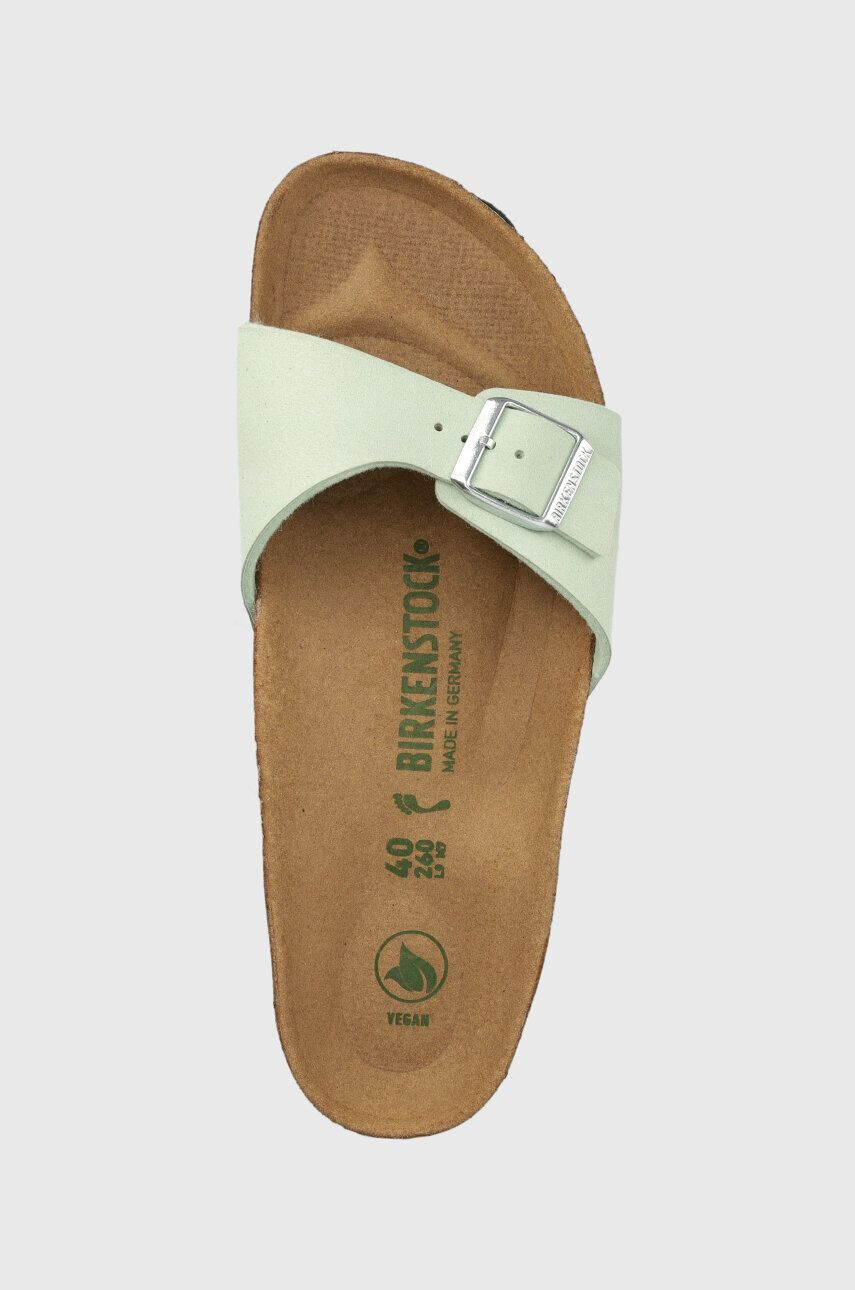 Birkenstock Natikači Madrid ženski zelena barva 1024121 - Pepit.si