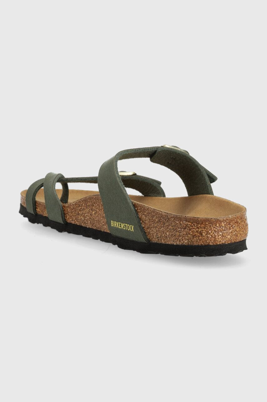 Birkenstock Natikači Mayari ženski zelena barva 1025558 - Pepit.si