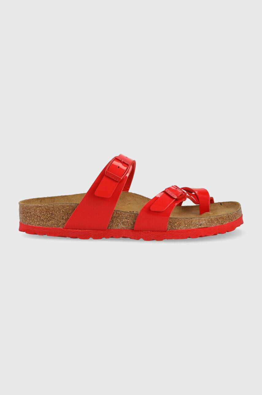 Birkenstock Natikači Mayari ženski rdeča barva - Pepit.si