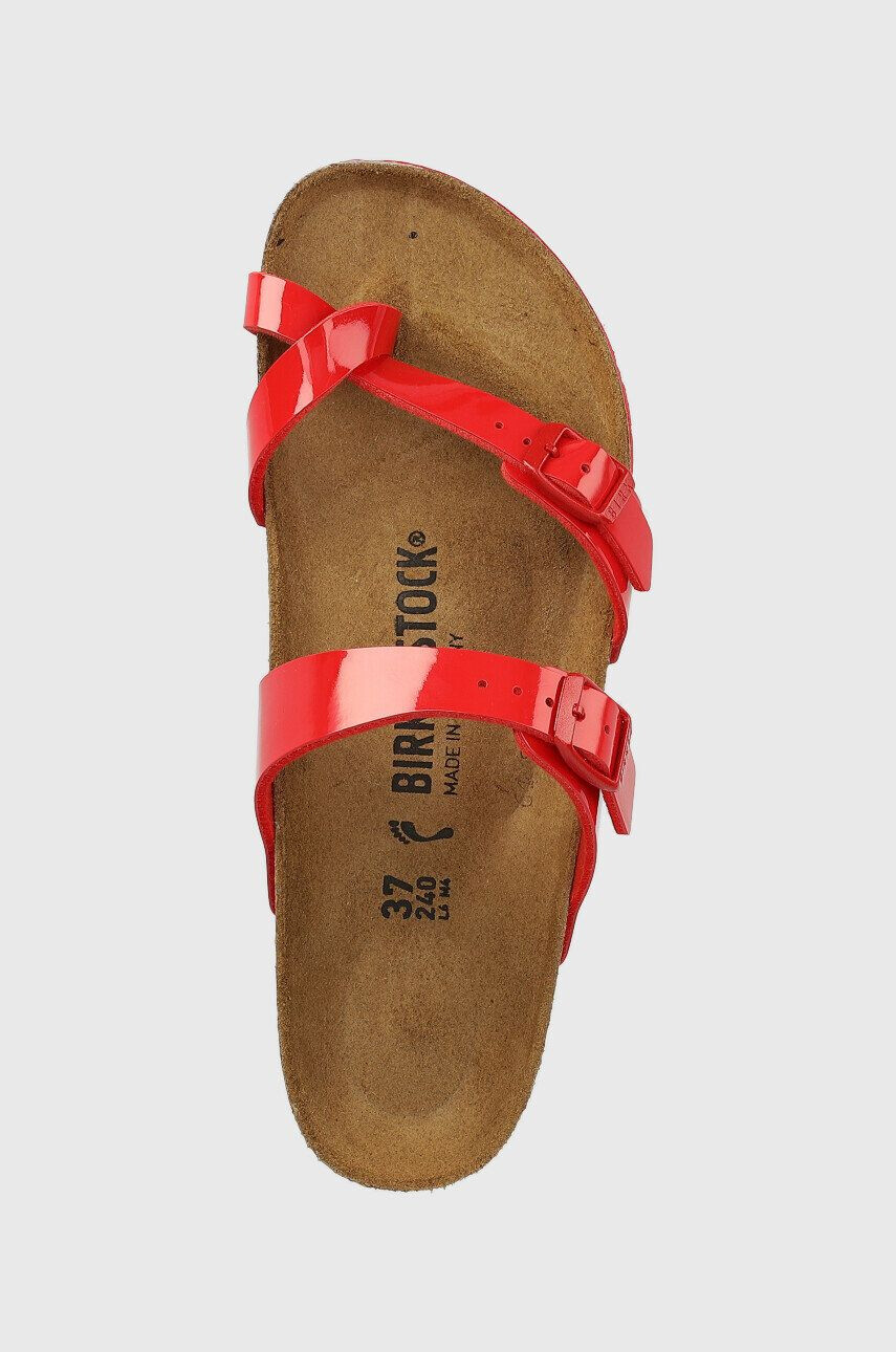 Birkenstock Natikači Mayari ženski rdeča barva - Pepit.si