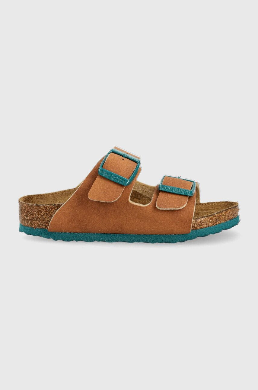 Birkenstock Otroški natikači rjava barva - Pepit.si