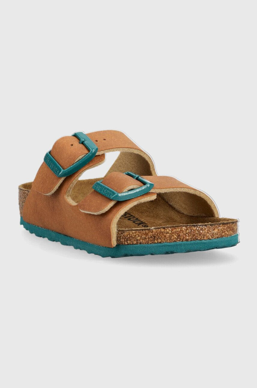 Birkenstock Otroški natikači rjava barva - Pepit.si