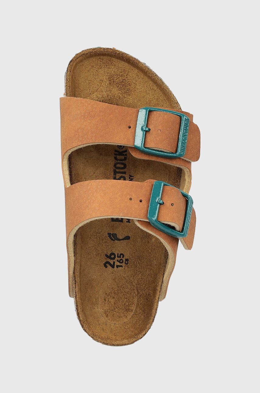 Birkenstock Otroški natikači rjava barva - Pepit.si