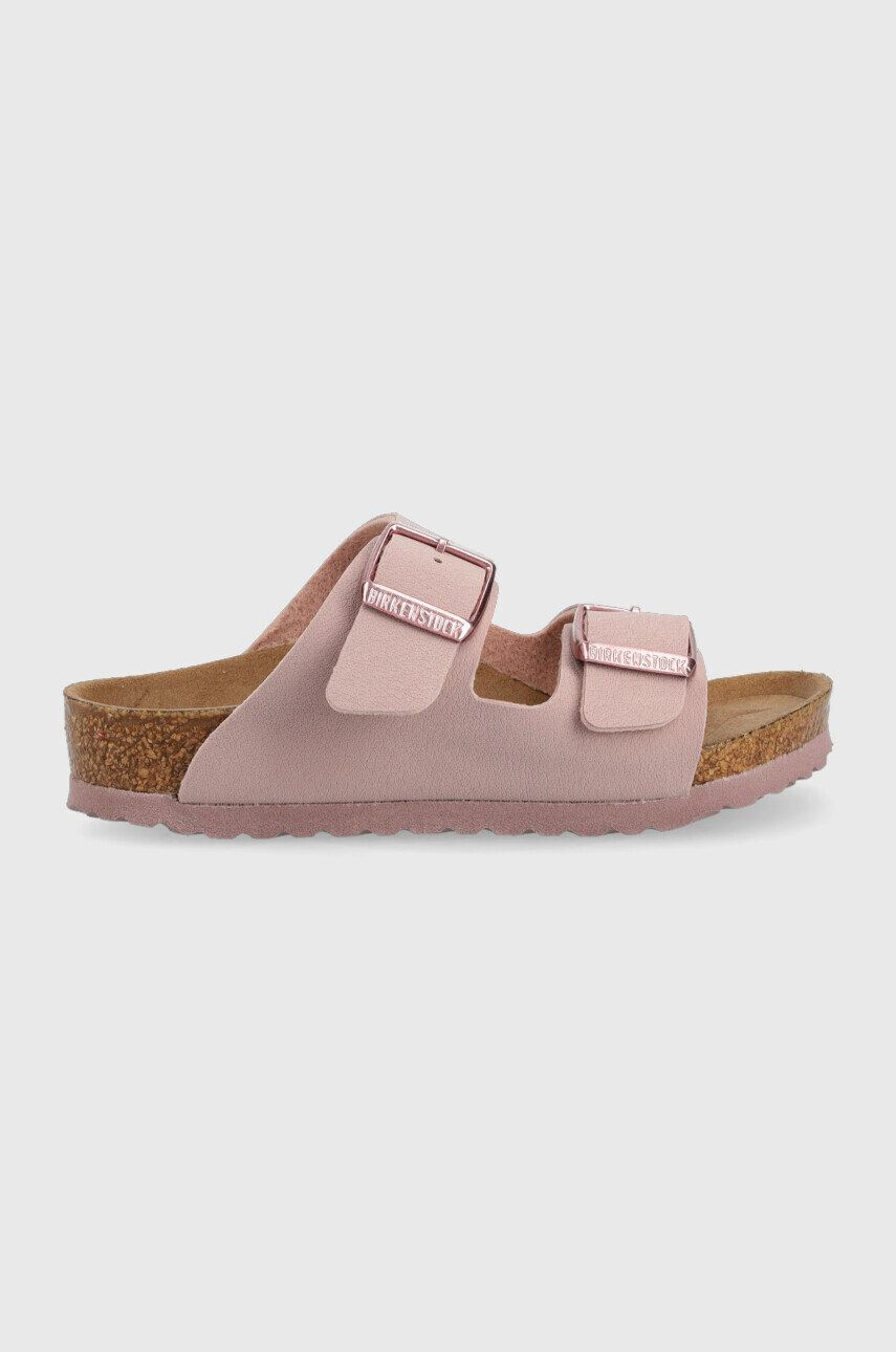 Birkenstock Otroški natikači vijolična barva - Pepit.si