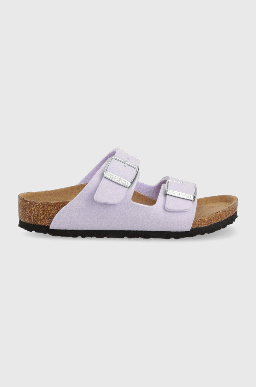 Birkenstock Otroški natikači vijolična barva - Pepit.si