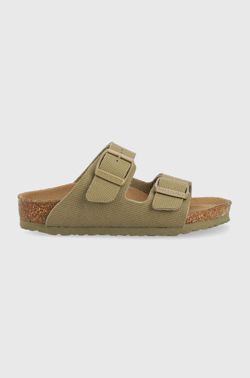 Birkenstock Otroški natikači Arizona zelena barva - Pepit.si