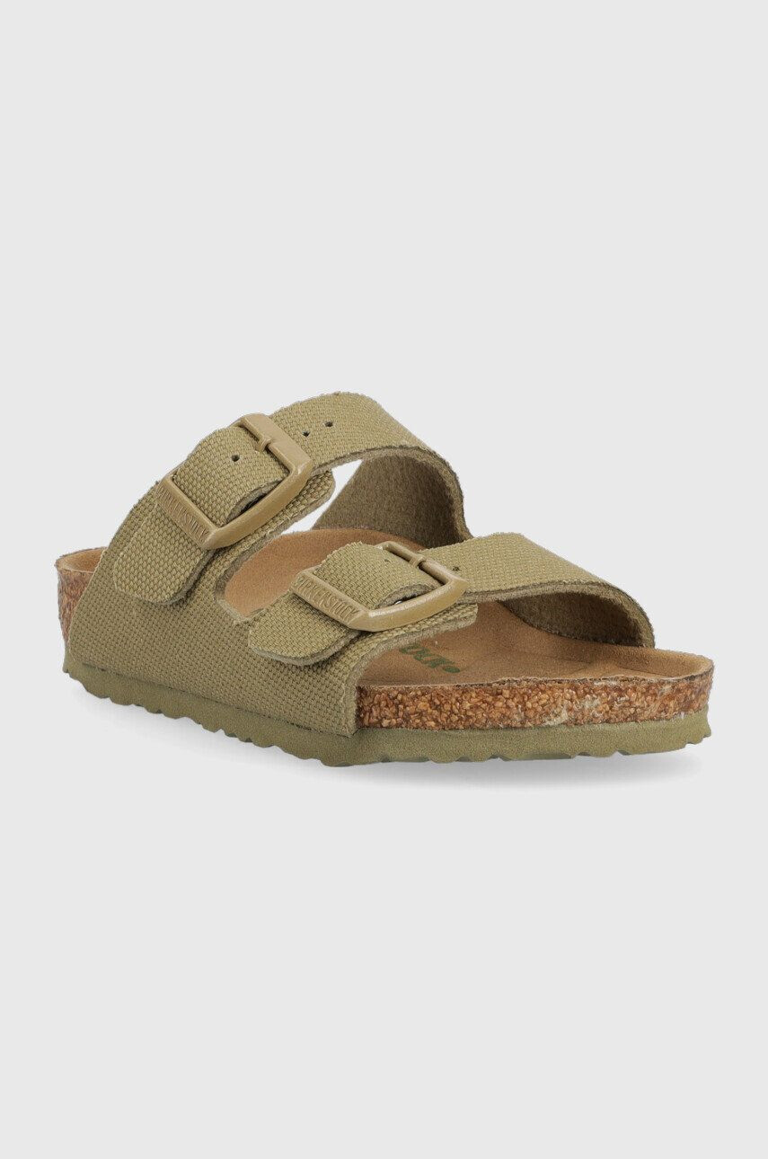 Birkenstock Otroški natikači Arizona zelena barva - Pepit.si