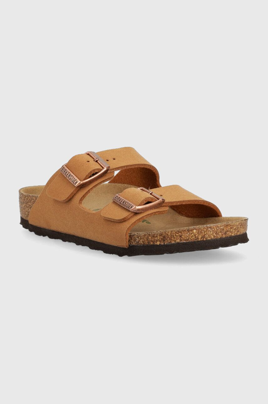 Birkenstock Otroški natikači Arizona rjava barva - Pepit.si