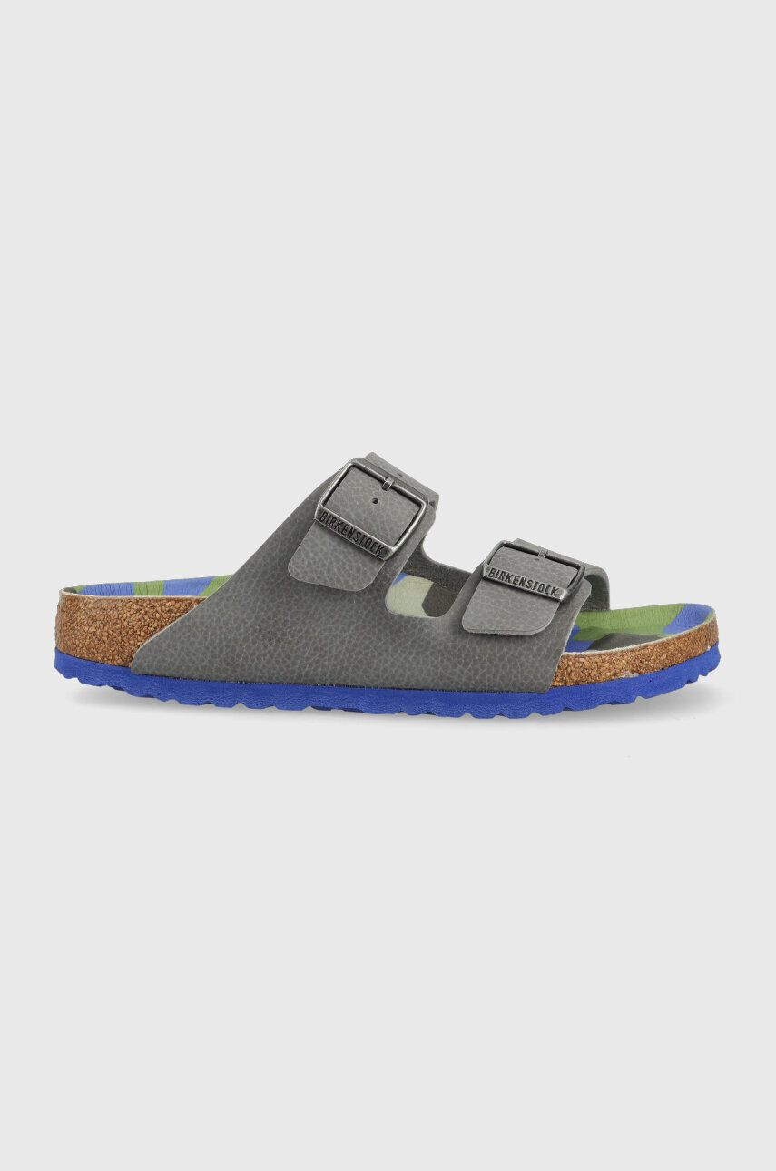 Birkenstock Otroški natikači Arizona Kids BF siva barva - Pepit.si