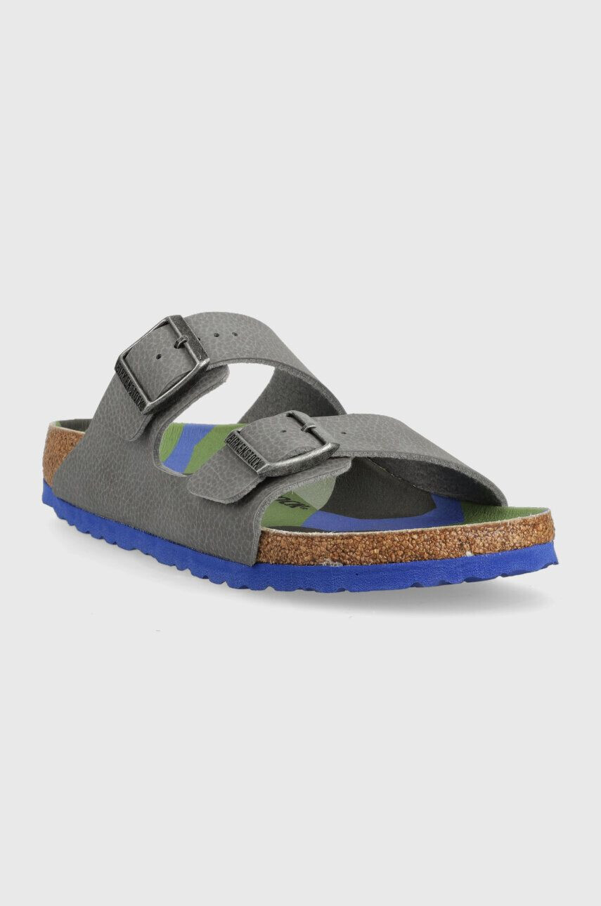 Birkenstock Otroški natikači Arizona Kids BF siva barva - Pepit.si