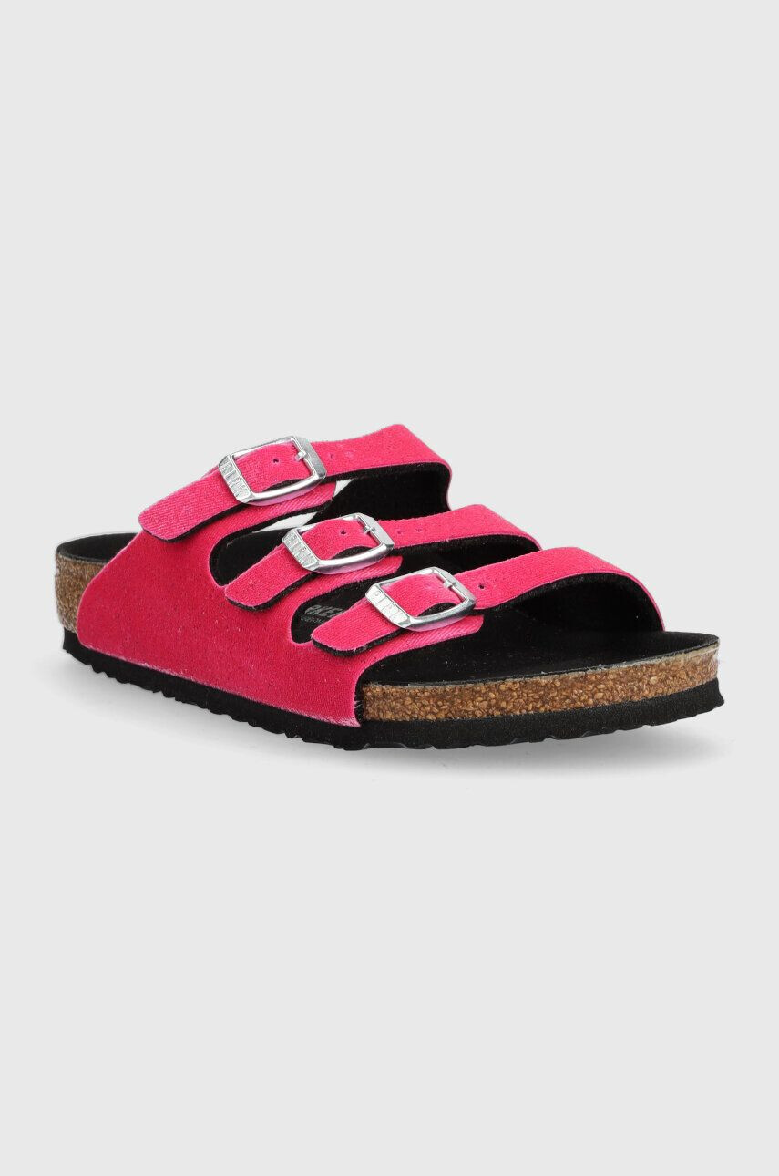 Birkenstock Otroški natikači Florida vijolična barva - Pepit.si