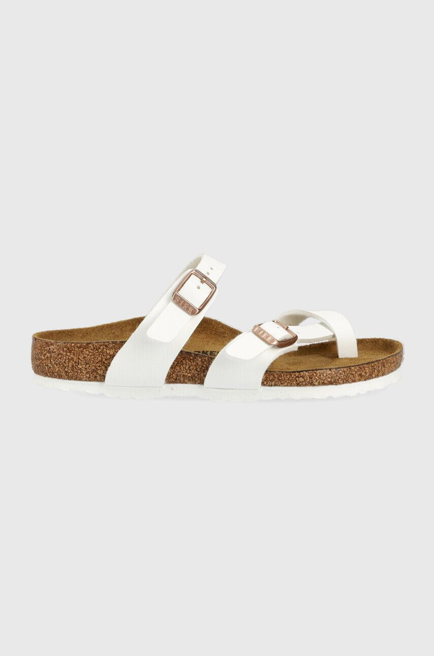 Birkenstock Otroški natikači Mayari bela barva - Pepit.si