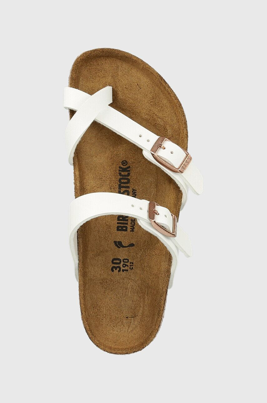 Birkenstock Otroški natikači Mayari bela barva - Pepit.si