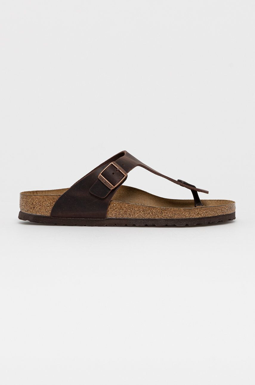 Birkenstock Usnjene japonke - Pepit.si